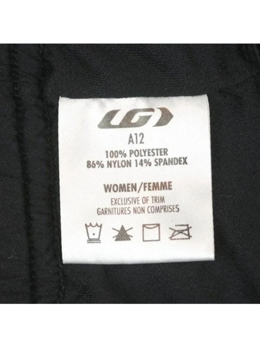Louis Garneau Flow Run Short Women's Large Black Running Shorts NWT
